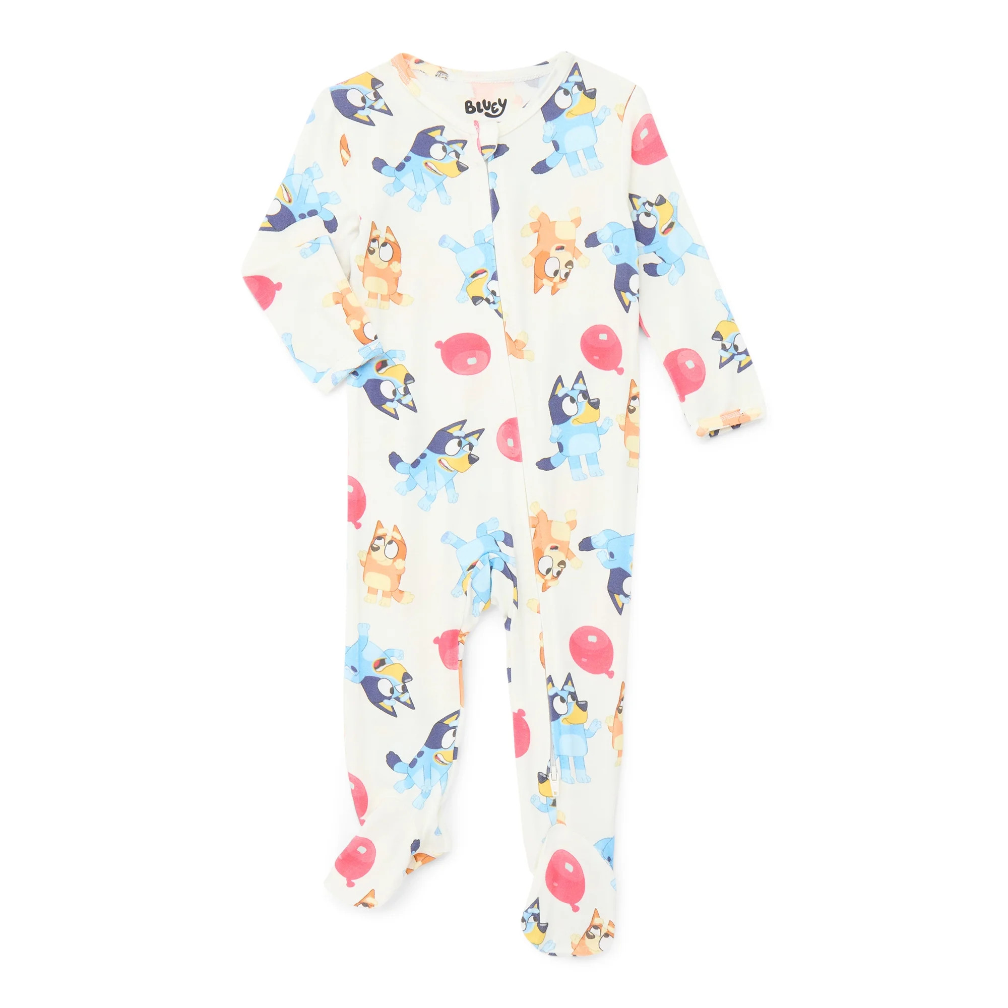 Character Baby Gender Neutral Two-Way Zip Front Sleep N Play Pajamas, Sizes Newborn-6/9 Months | Walmart (US)