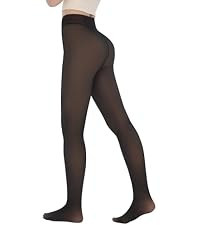 iceROSE Fleece Lined Tights Women - Sheer Black Thermal Leggings Thick Warm Pantyhose Fake Transl... | Amazon (US)