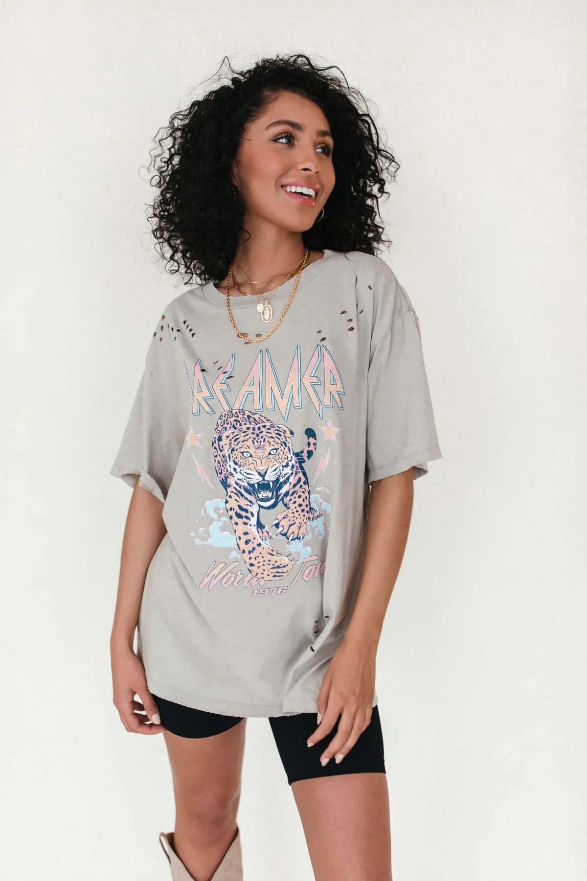 Dreamer Distressed Graphic Tee | The Post