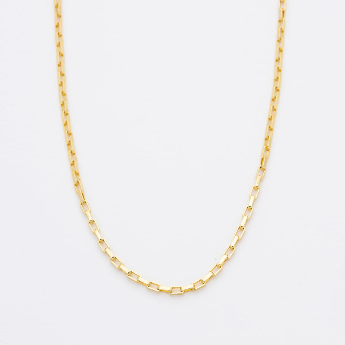 Hugo Square Paperclip Chain Necklace | Raiz
