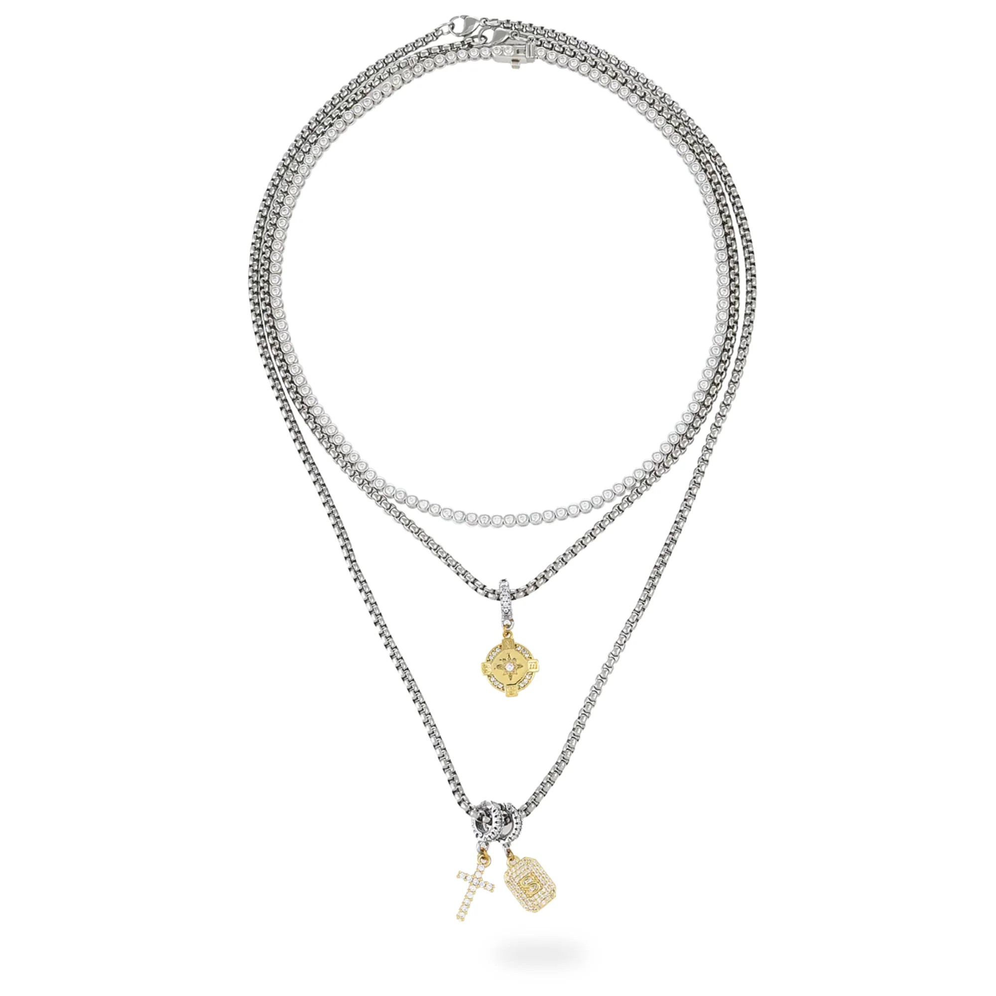 CHARMING TENNIS LAYERED NECKLACE SET | Artizan LLC