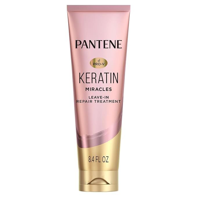 Pantene Keratin Leave-In Conditioner, Protein Treatment, with Argan Oil, Repairs Split Ends, Prot... | Amazon (US)