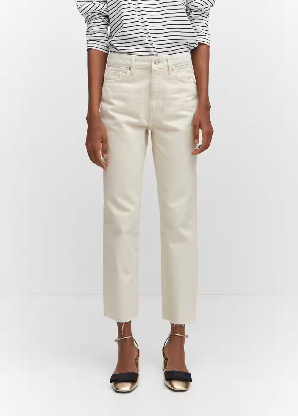 Jeans diritti crop -  Donna | Mango Italia | Mango IT