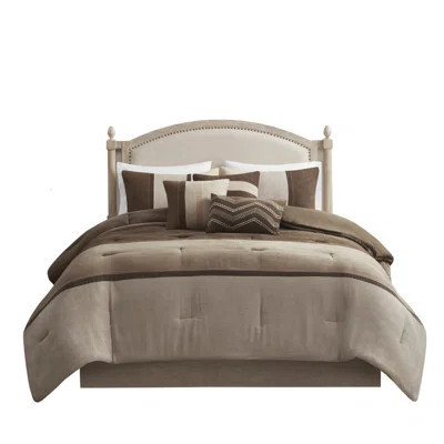 Elegant 7-piece Bedding Sets, Premium Polyester Suede, Rustic Lodge Home | Wayfair North America