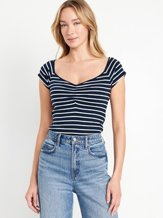 Fitted Ribbed Top | Old Navy (US)