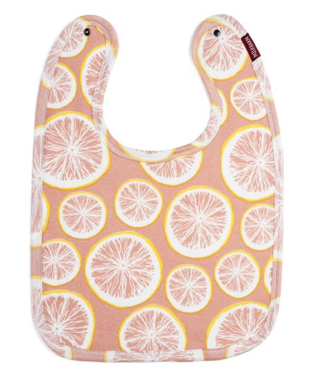 Grapefruit Slices Organic Cotton Bib | Zulily