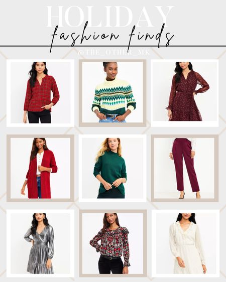 Holiday fashion finds from LOFT. Cozy Christmas sweaters and dresses that you can wear to any holiday party. 

#LTKHoliday #LTKstyletip #LTKcurves