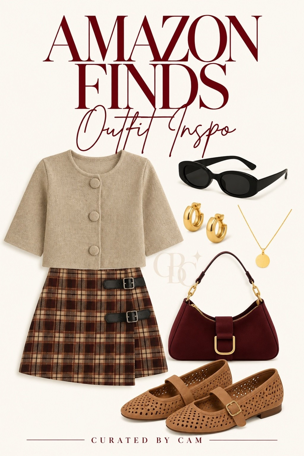 Americana meets French girl style 🇺🇸🇫🇷✨
A little plaid, a rich burgundy knit, suede Mary Janes + gold details for that effortless je ne sais quoi. Classic, feminine, and just a little bit preppy — basically everything I want in a fall outfit. 🤎🍂

Shop the look below ✨

#LTKStyle #LTKFashion #FallStyle #FallOutfit #FrenchGirlStyle #AmericanaStyle #PreppyStyle #AmazonFashion #AmazonFinds #CuratedByCam