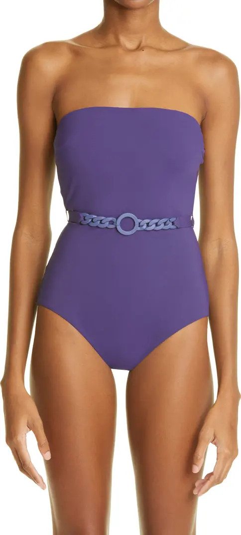 Zimmermann Tropicana Belted One-Piece Swimsuit | Nordstrom | Nordstrom