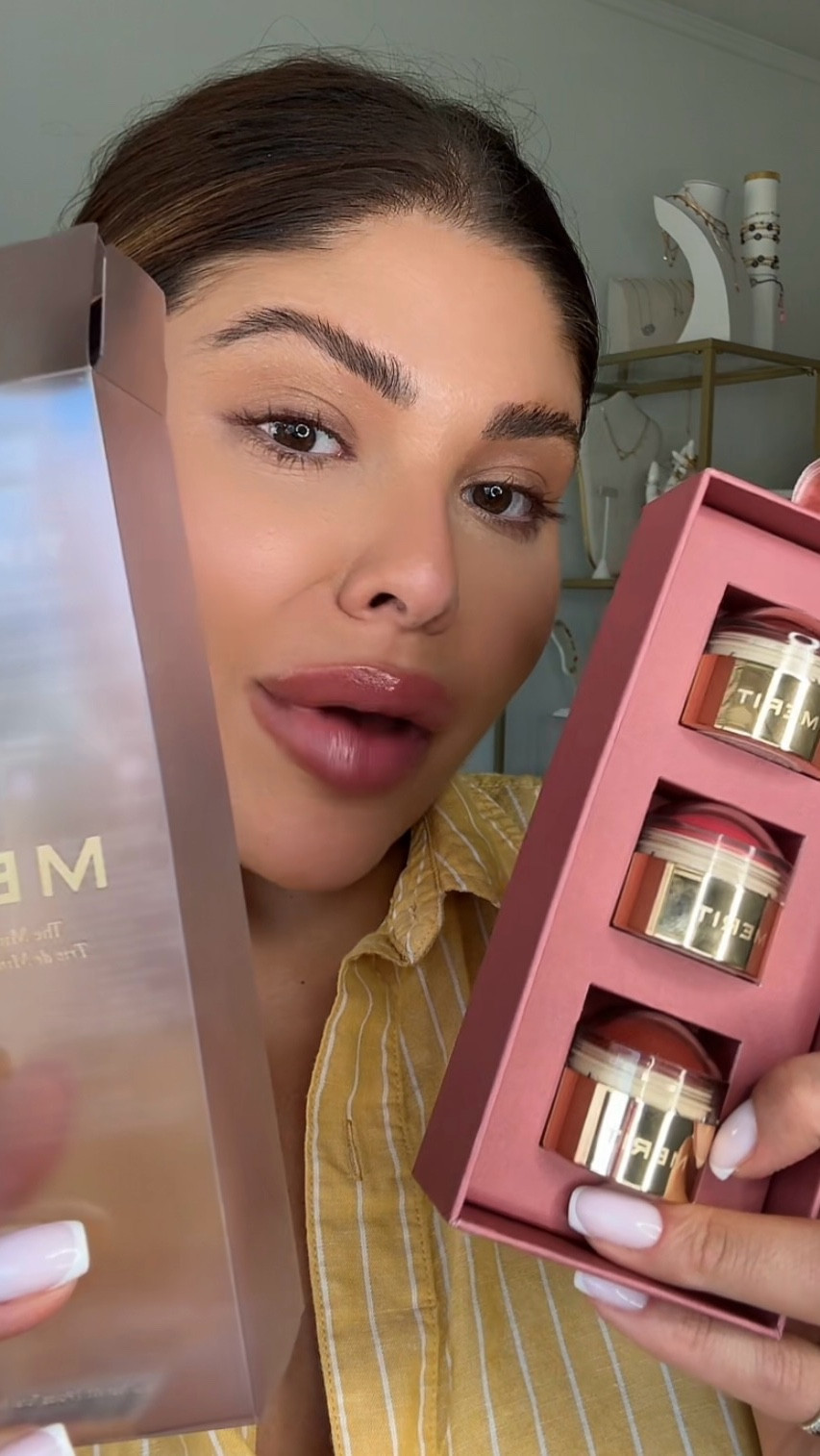 Forever obsessed with #merit blushes 🤍 They give the prettiest flush and I can rock them solo for that fresh-face look! #CleanBeauty #BlushGoals #meritbeauty 

#LTKFallSale #LTKStyleTip #LTKBeauty