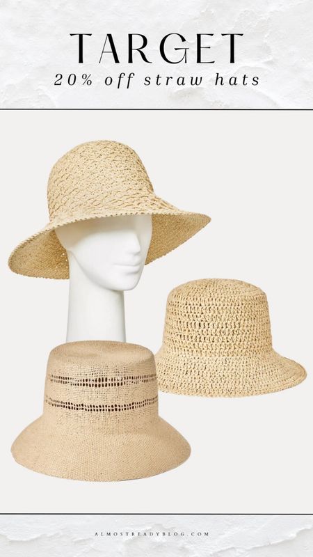 Target 20% off straw hats, straw bucket hat 

#LTKSaleAlert #LTKFindsUnder50 #LTKFindsUnder100