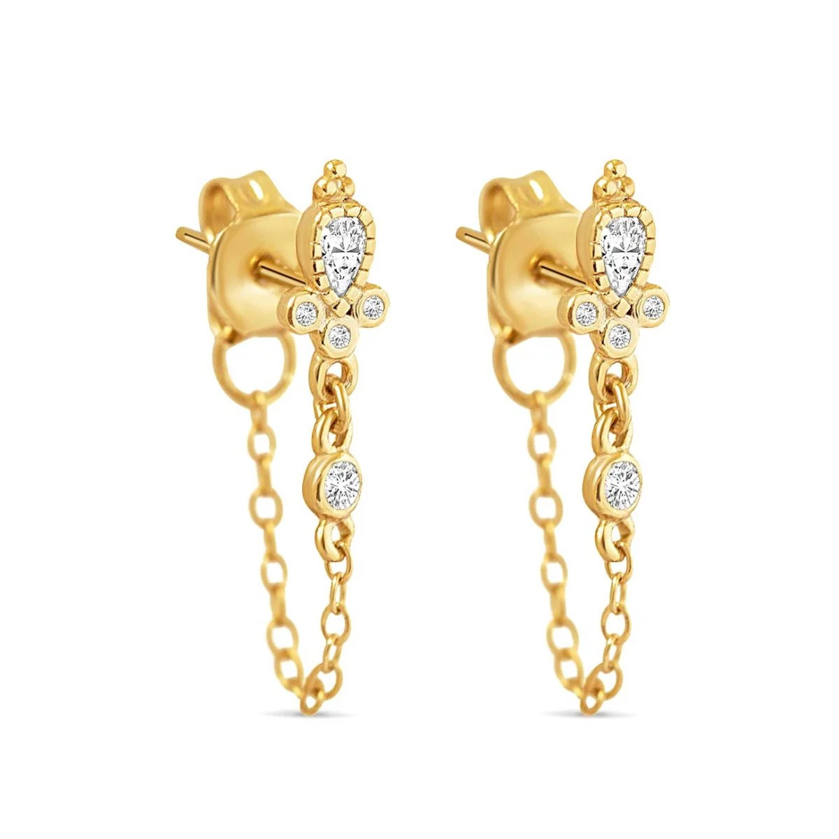 Deco Chain Earrings | AMYO