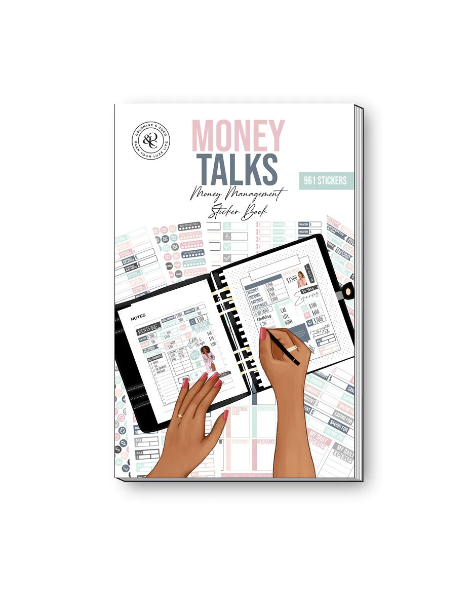 Money Talks Sticker Book | Goldmine & Coco