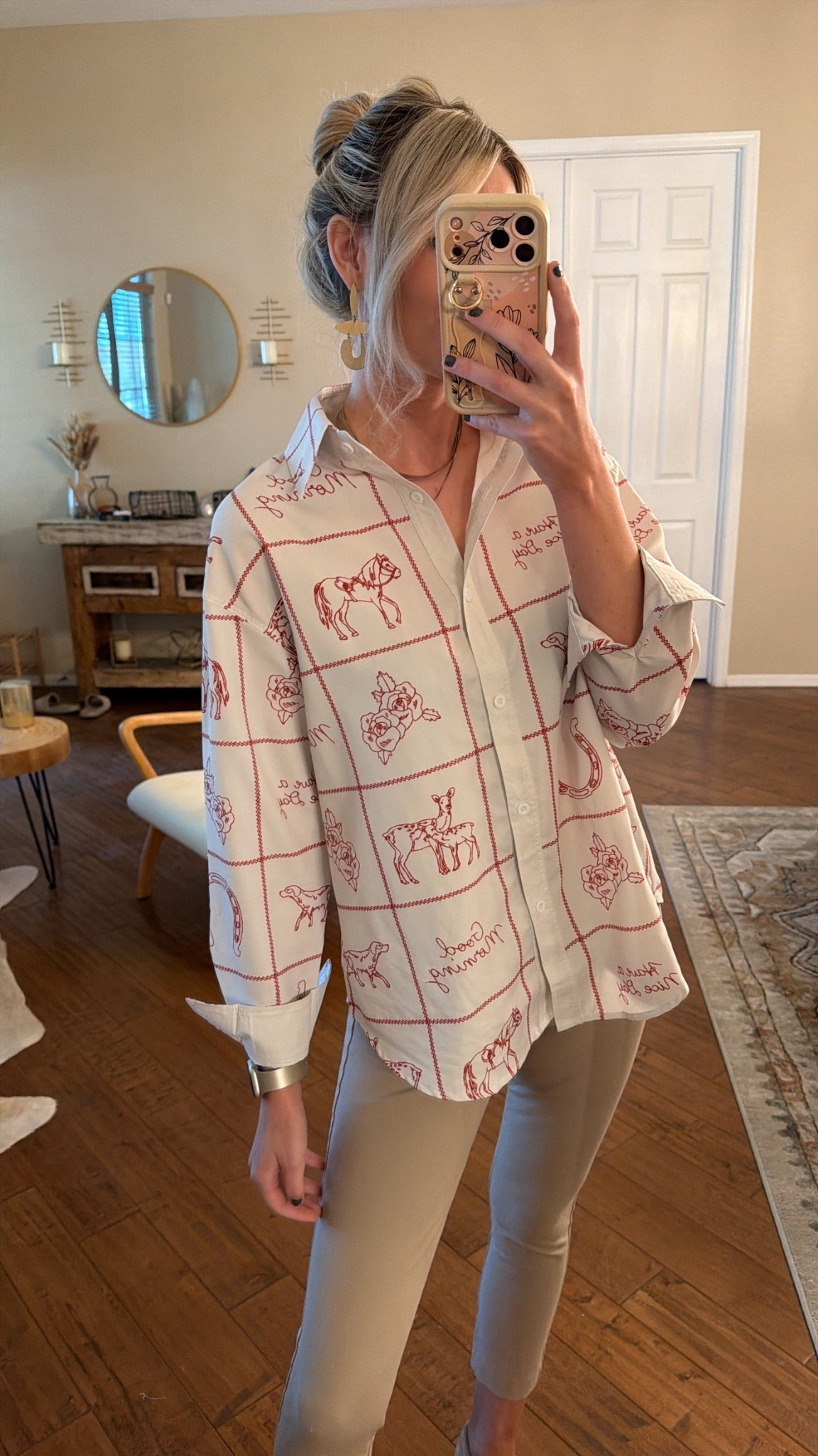 Effortless with a western twist 🤍 🤠This Amazon button-down is lightweight, relaxed, and full of subtle detail. Perfect with trousers or denim.

#LTKootd #LTKTall #LTKgrwm
