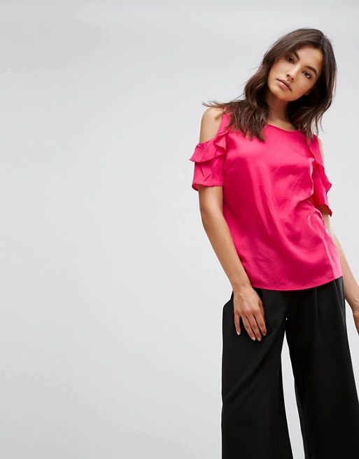 b.Young Ruffle Sleeve Top | ASOS US