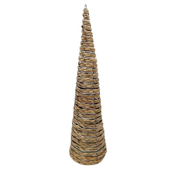 Natural Brown & White Twine Cone Tree, 23" | At Home
