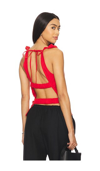 Free People Kaylor Backless Top in Red. - size XL | Revolve Clothing (Global)
