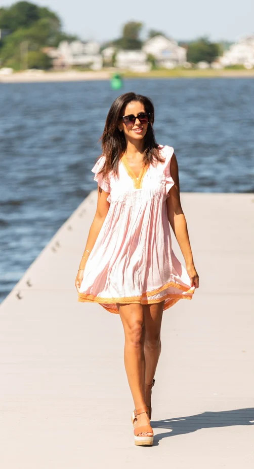 Eden Dress - Pink/Orange | navyBLEU LLC