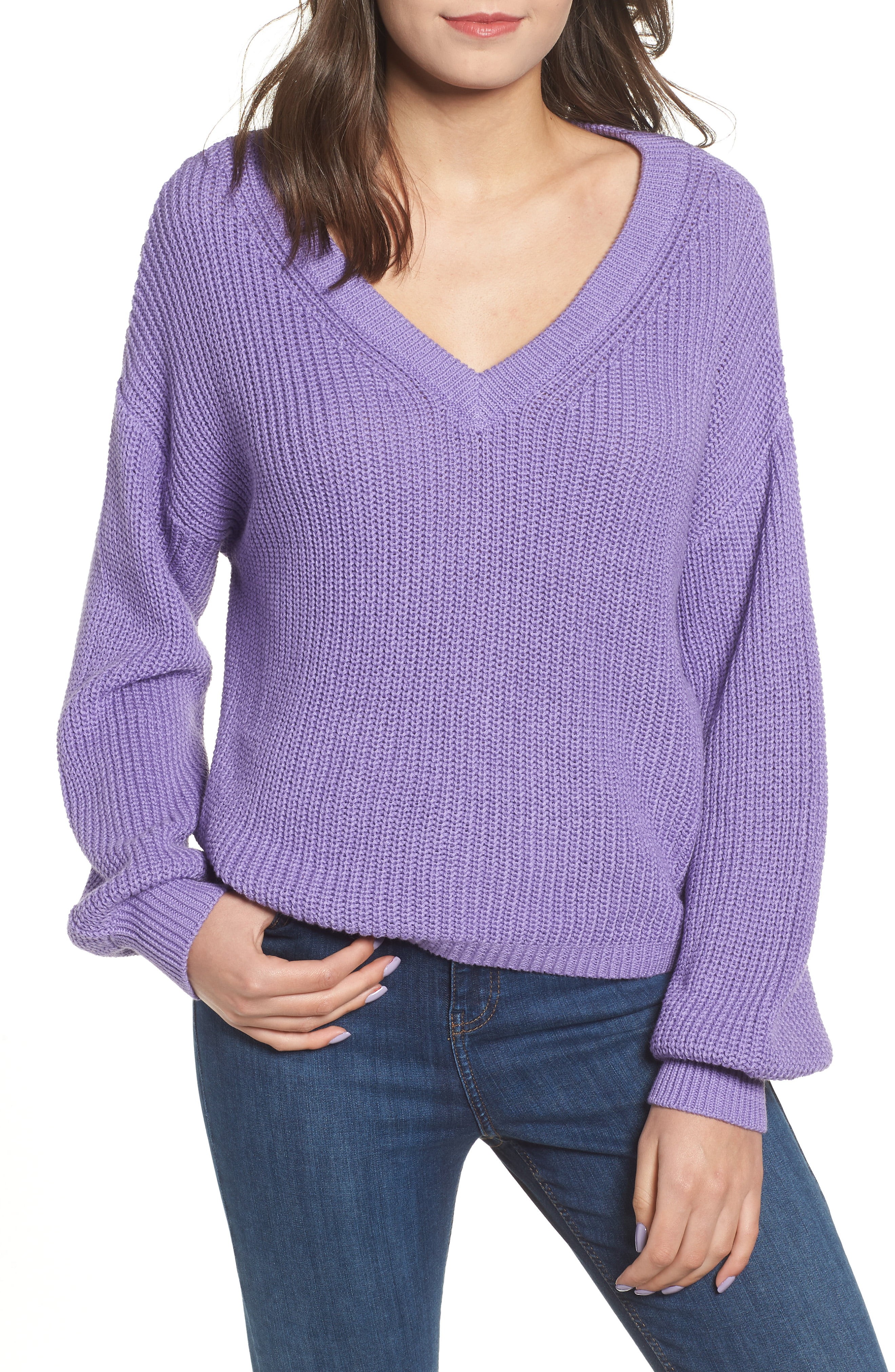 BP. V Neck Cotton Sweater (Regular & Plus Size) | Nordstrom