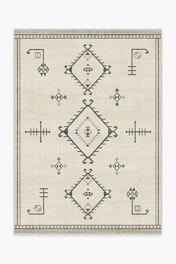 Damali Black & White Rug | Ruggable