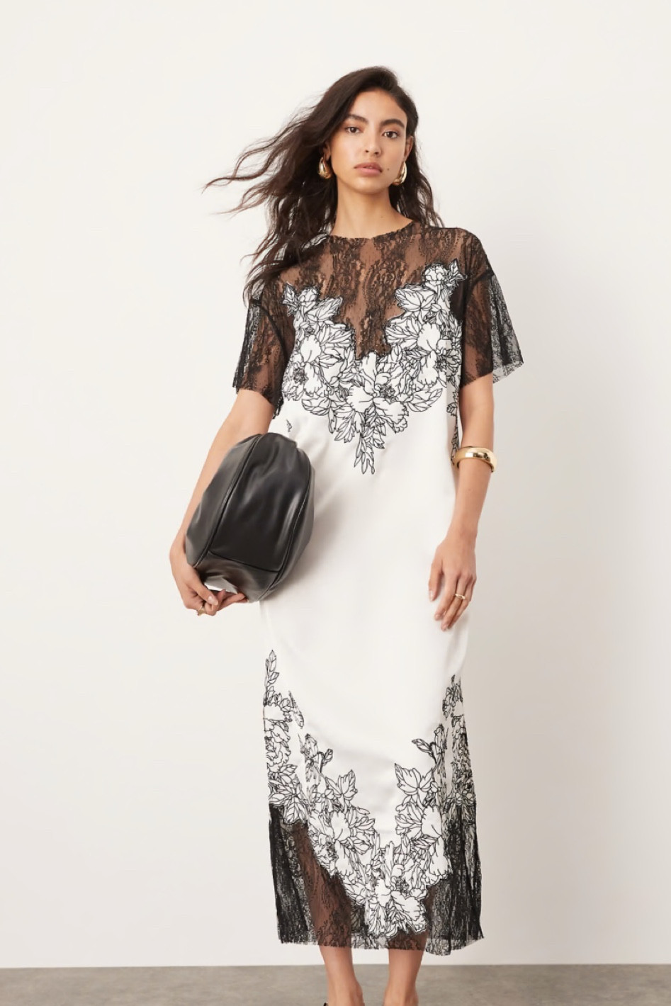 Embroidered lace satin dress. Floral. Wedding guest dress.

#LTKStyleTip #LTKItBag #LTKParties