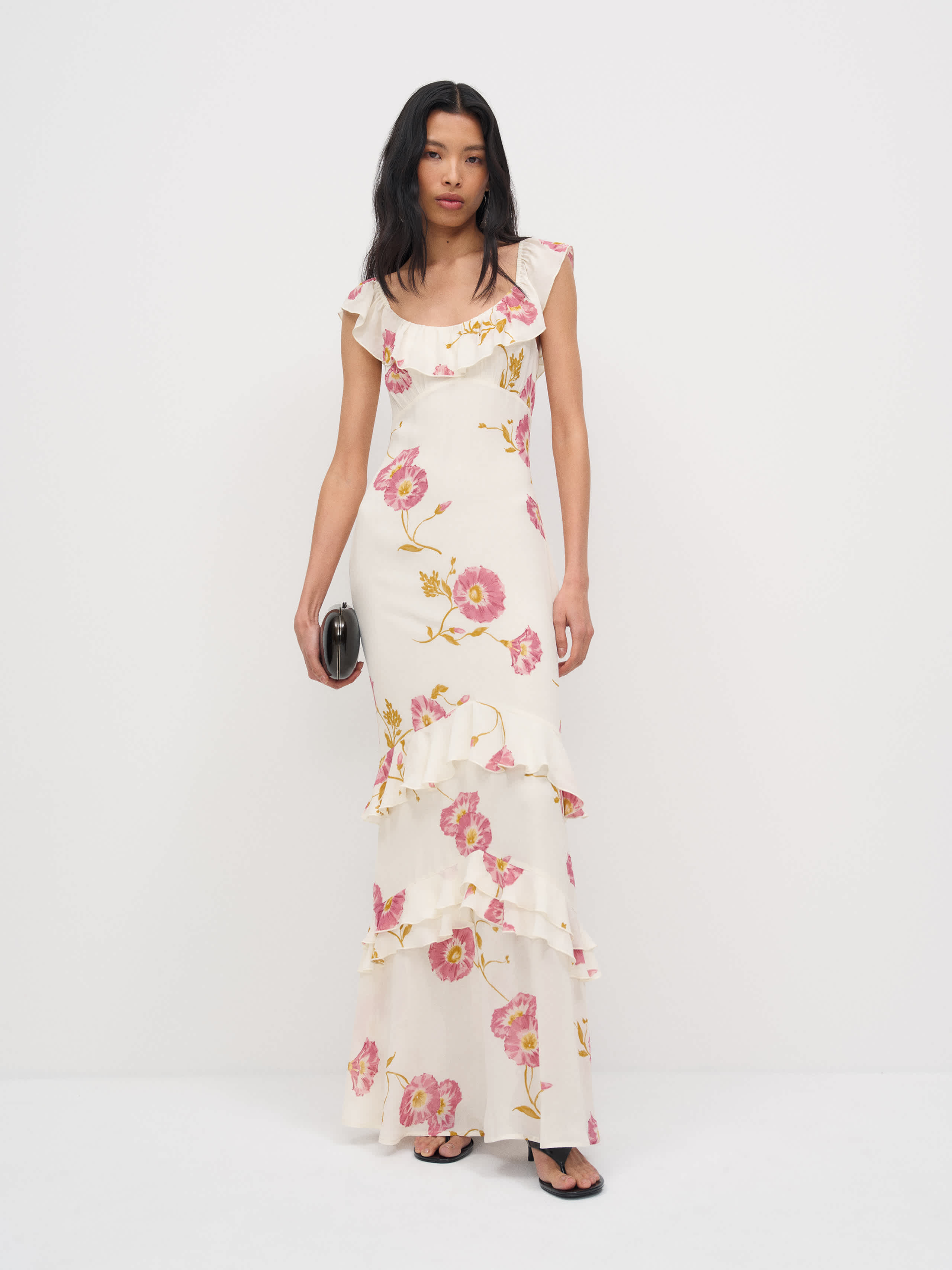 Reformation Tripoli Dress Ivory 2 | Reformation (Global)