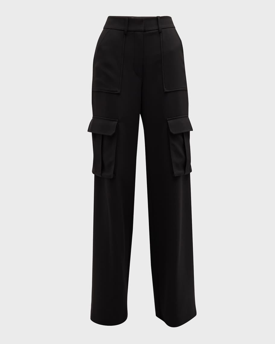 Veronica Beard Saul Crepe Cargo Pants | Neiman Marcus
