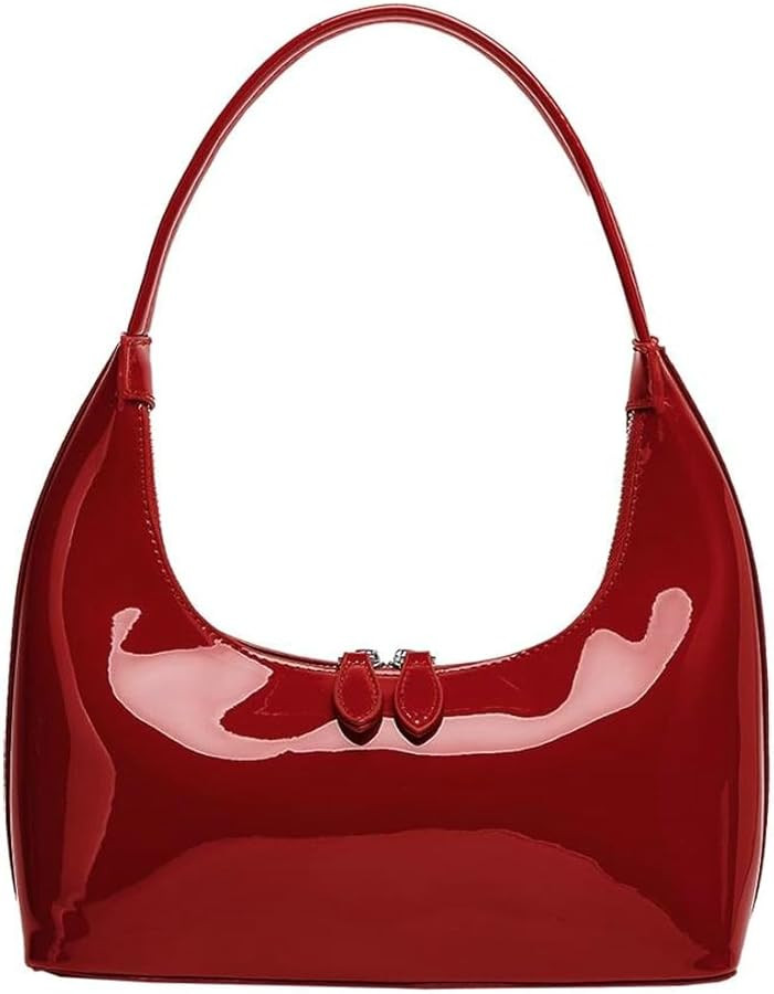 RED Underarm Bag Y2k Chic Purses Pretty Christmas Gift Leather Bag On Fire Sparkly Crossbody Bags... | Amazon (US)