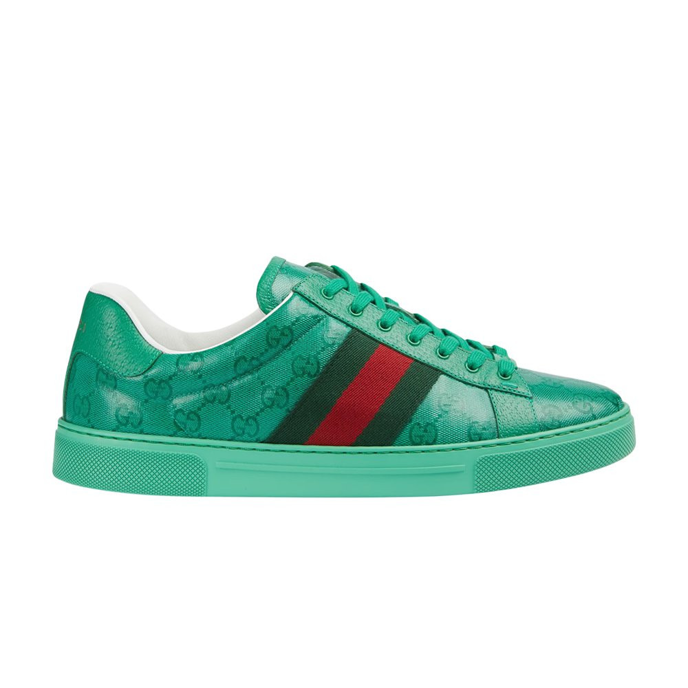 Gucci Ace 'GG Crystal Canvas - Green' | Men's Size 7.5 | GOAT