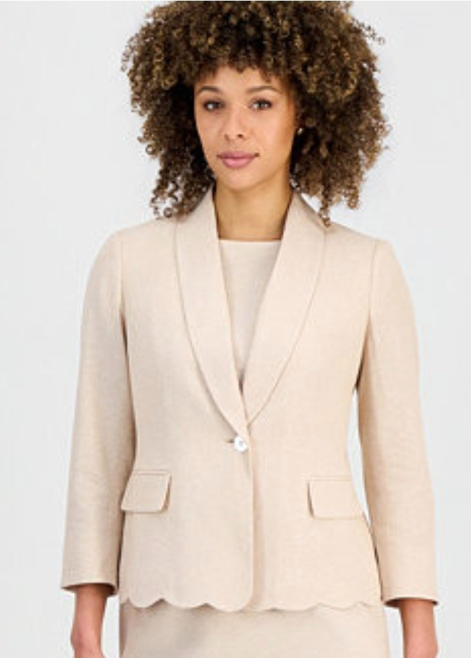 Petite shawl lapel beige petite blazer

#LTKPetite #LTKMidsize