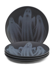 Made In Brazil 4pk Stoneware Boo Family Salad Plates | Halloween | Marshalls | Marshalls