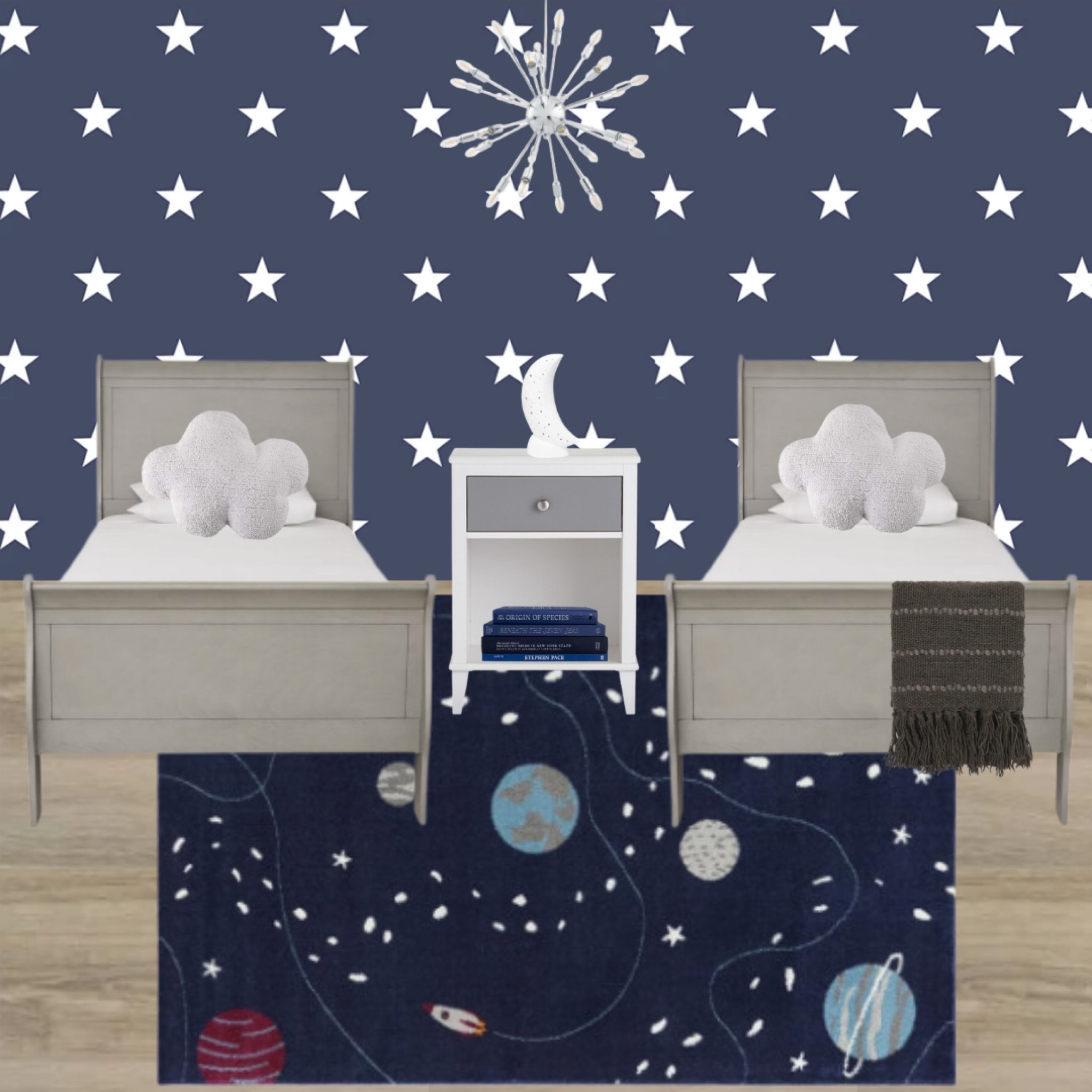 Double kids bedroom decor mood board, twins bedroom ideas, single bed, green bedroom design, kids spare room design idea, twins bedroom decor, children’s bedroom ideas, boys bedroom, soace, space themed bedroom, space bedroom, blue bedroom decor 

#LTKU #LTKkids #LTKhome