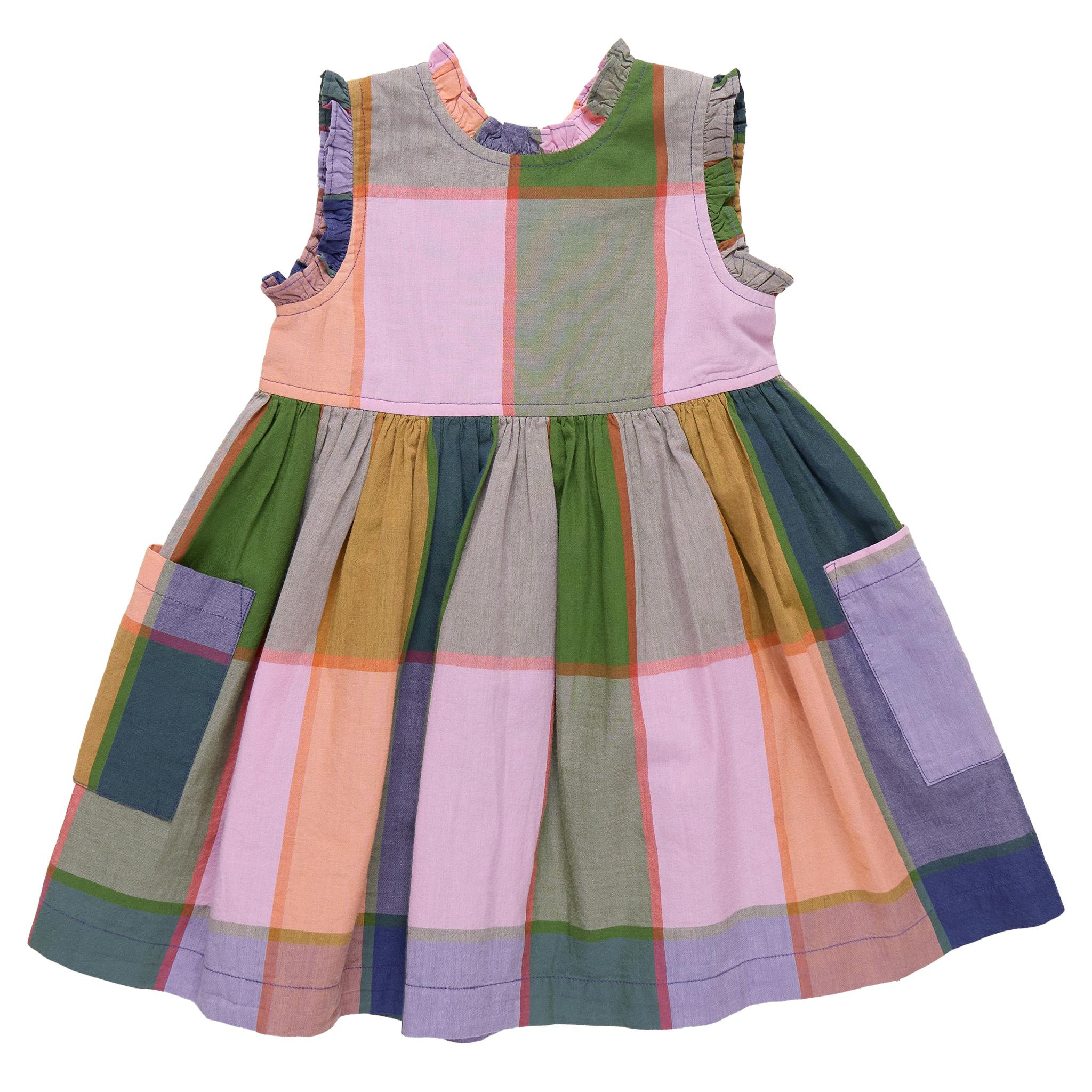 Girls Alyssa Dress - Plaid Madras | Maisonette
