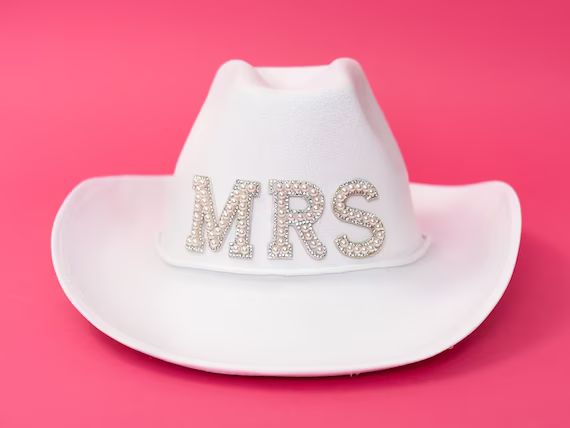 Bride Cowgirl Hat - Nashville Bachelorette Cowboy Hat - Bride's Last Ride - Country Western Hat -... | Etsy (US)