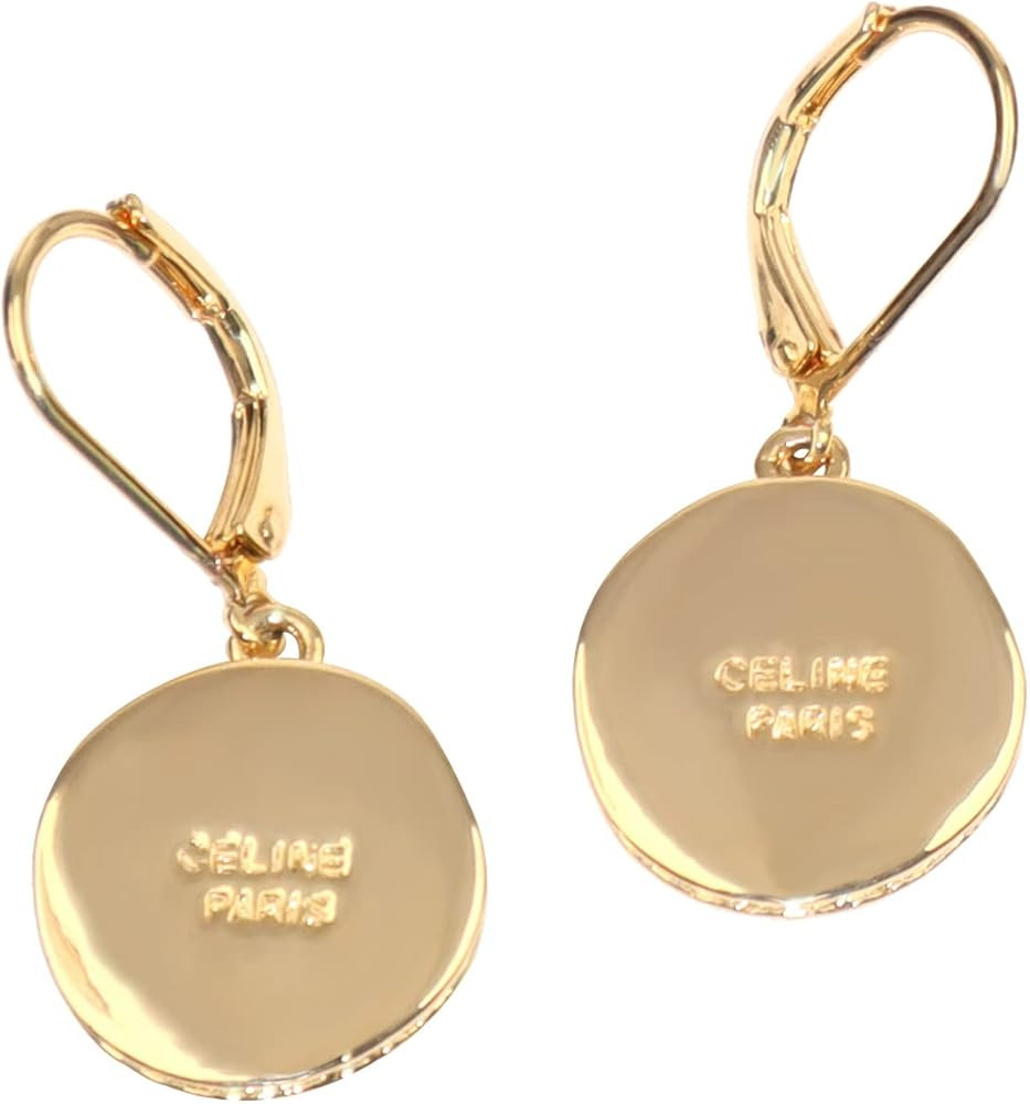 LA GAMBETA FASHION 14K Gold Drop Earring for Women Round Discs Dangle Earrings | Amazon (US)