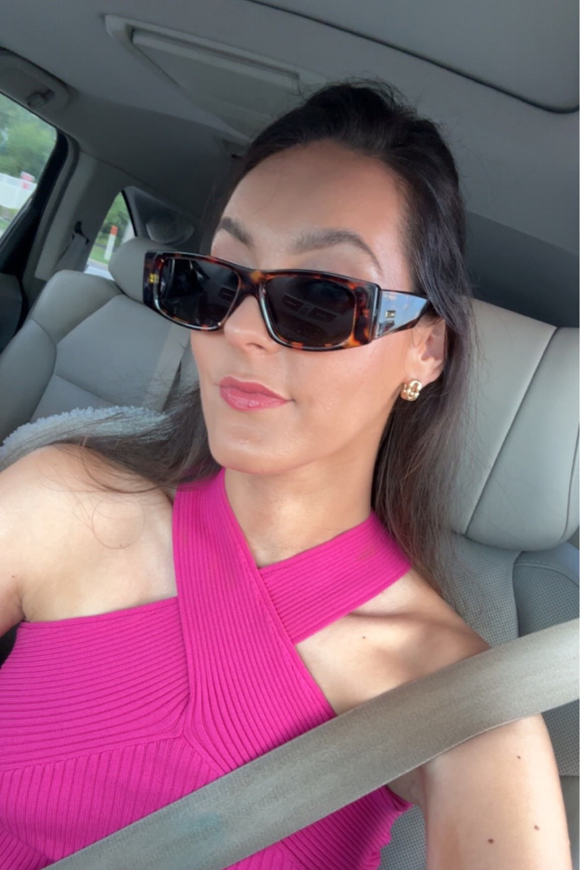 TopShop top 
Amazon sunglasses 
Jenny Bird earrings 

#LTKxNSale #LTKtravel #LTKFind