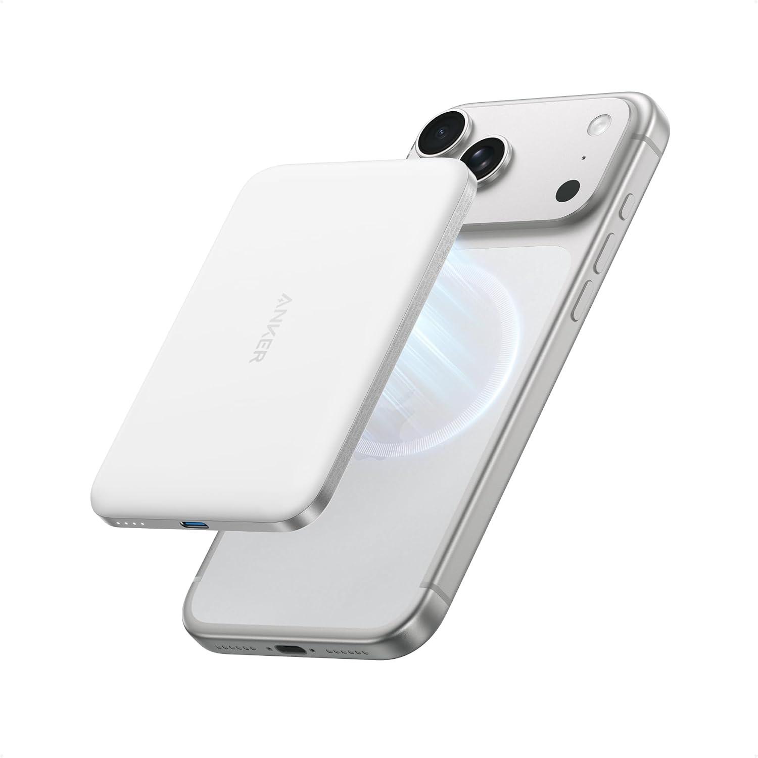 Anker Nano Magnetic Power Bank, 5,000mAh Qi2-Certified 15W Portable Charger | Amazon (US)