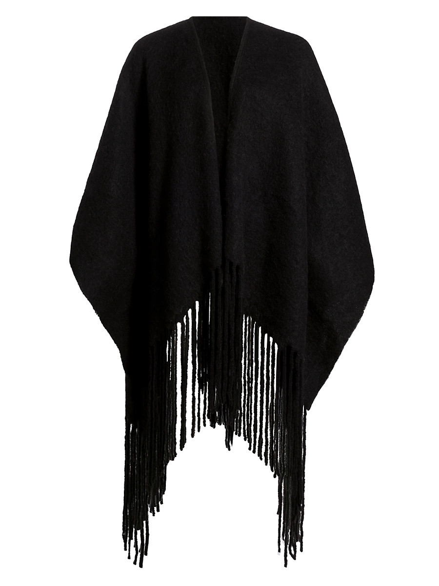 Women's Camden Alpaca-Blend Poncho - Black | Saks Fifth Avenue