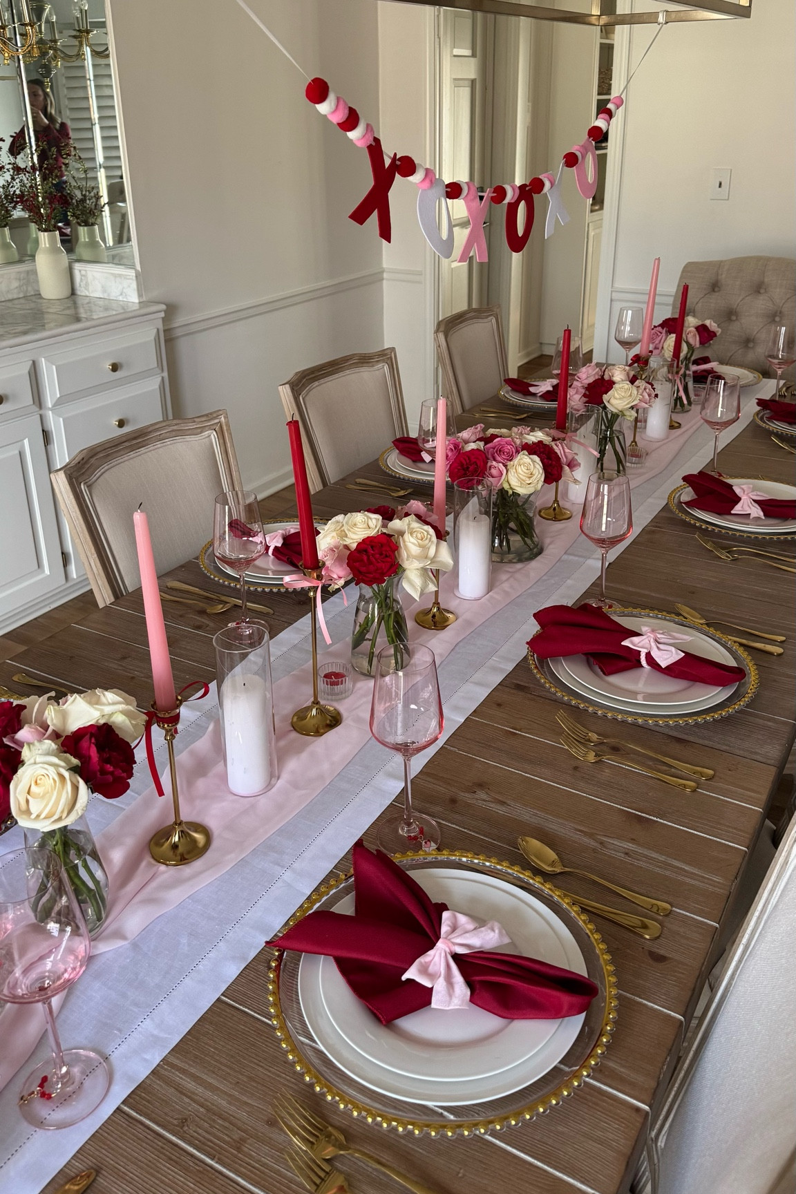 How cute is this Valentine’s Day tablescape?! 💌💋🍷 

Everything from Amazon! 

Valentine’s Day, Galentines, valentines decor, tablescape, xoxo, pink & red decor, 

#LTKFindsUnder100 #LTKSeasonal #LTKHome