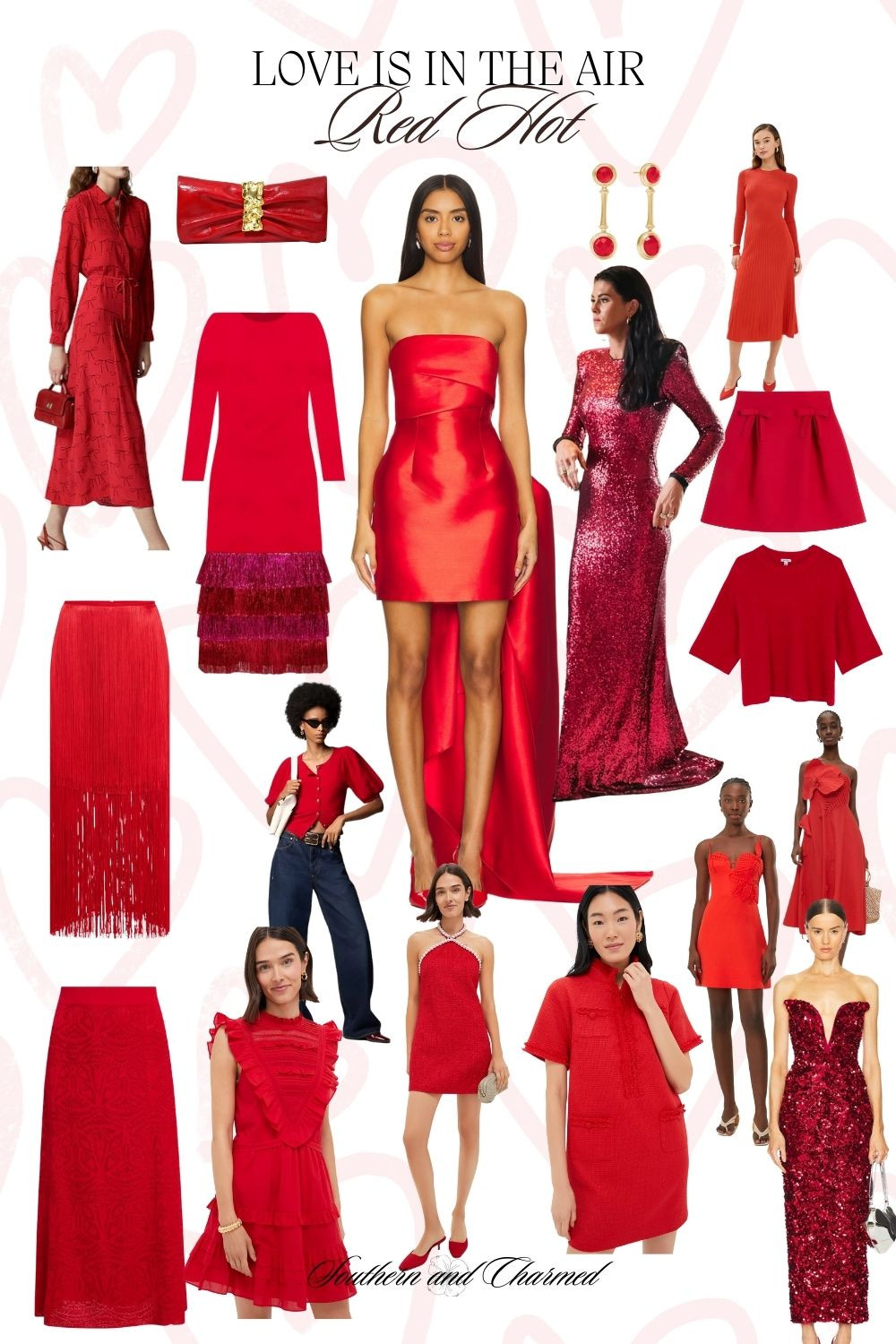 If you're looking for Valentine's Day Outfit inspiration and accessories, look no further! 

This Red Hot edit has it all. From red fringe statement skirts, to sequin gowns, to red cardigans, sweaters, dresses, earrings, clutches, shoes, and more! 

#valentinesday #valentinesdaystyle #valentines #valentinesstyle 

 