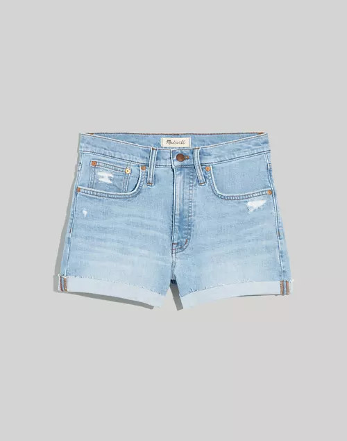 High-Rise Denim Shorts in Littleton Wash | Madewell