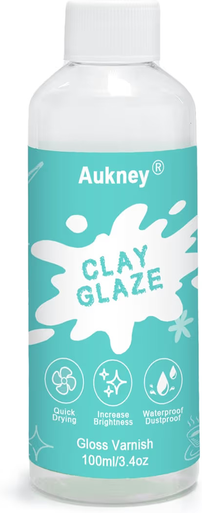 100ML Air Dry Clay Varnish, High Gloss Air Dry Clay Glaze, Sealant, Prevent Clay from Cracking, a... | Amazon (US)