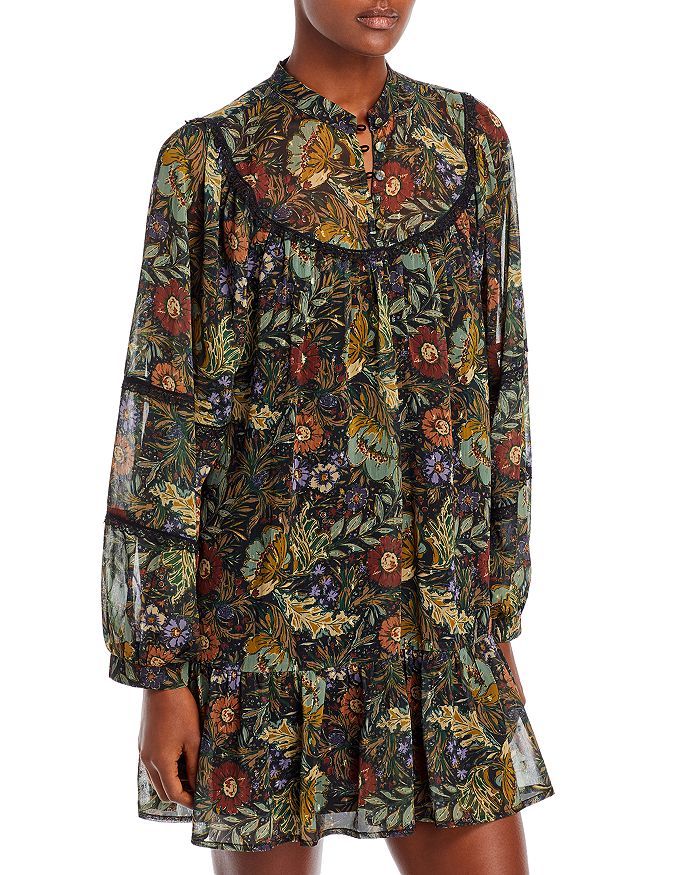 Lace Trim Floral Bib Dress - 100% Exclusive | Bloomingdale's (US)