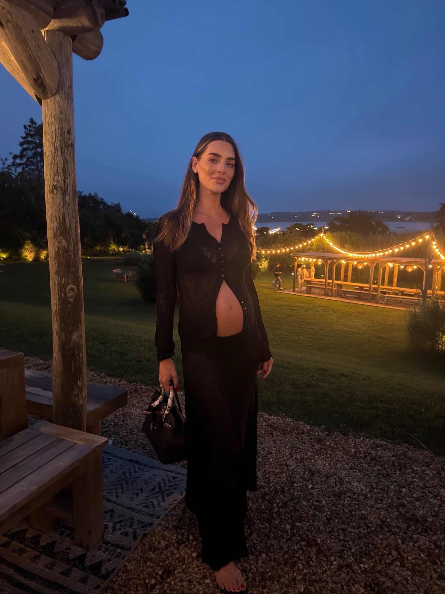 Dissh lace cardigan, Dissh lace maxi skirt pregnancy style