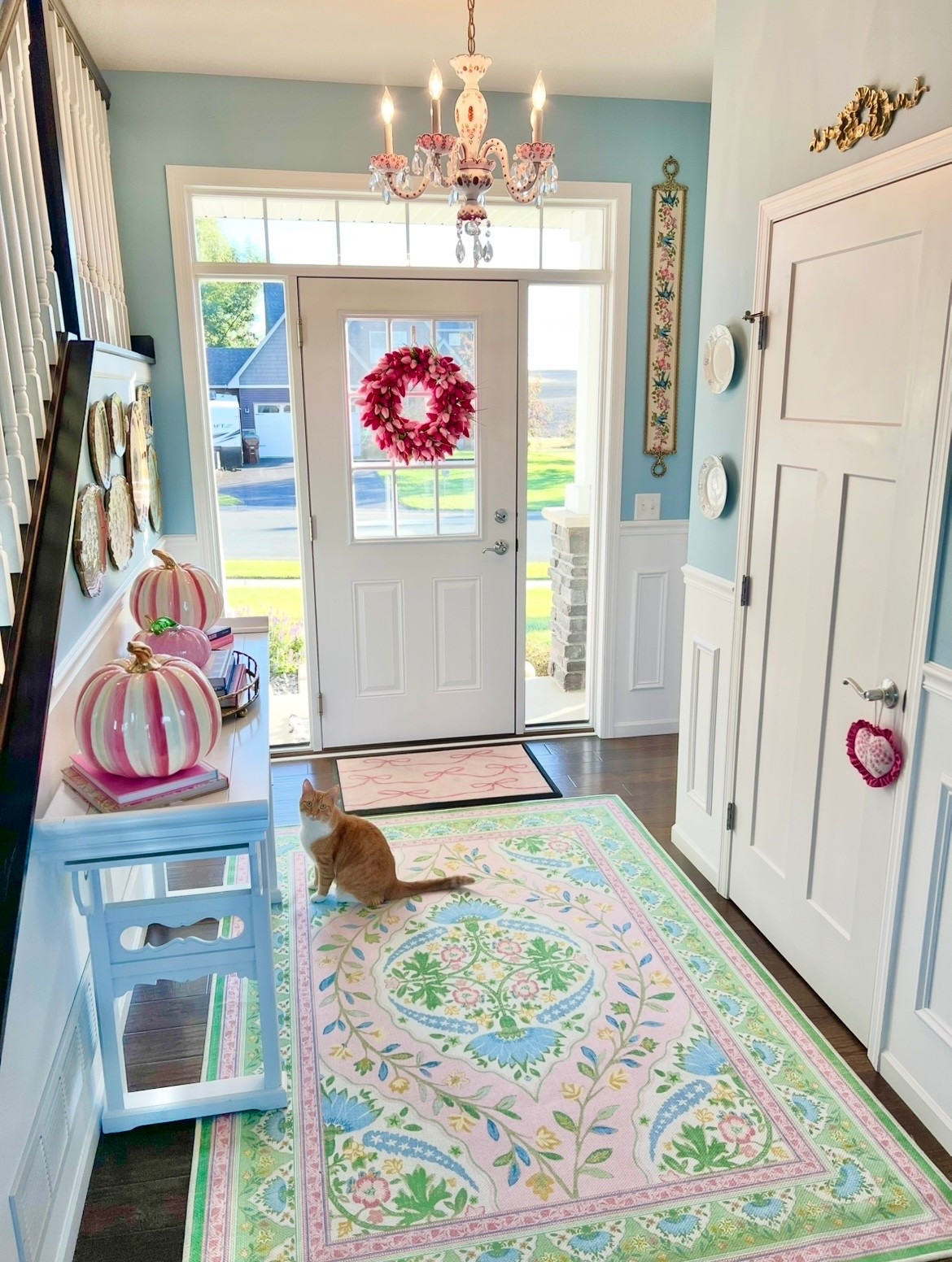 New rug alert! When I saw this collab I immediately knew I’d be going into debt for it. Obsessed!! (Cat not for sale 😆)

Grandmillennial home decor, pink and blue house, preppy, girly, maximalist, Ruggable, Mrs alice, coastal vibes 

#LTKSaleAlert #LTKFindsUnder100 #LTKHome
