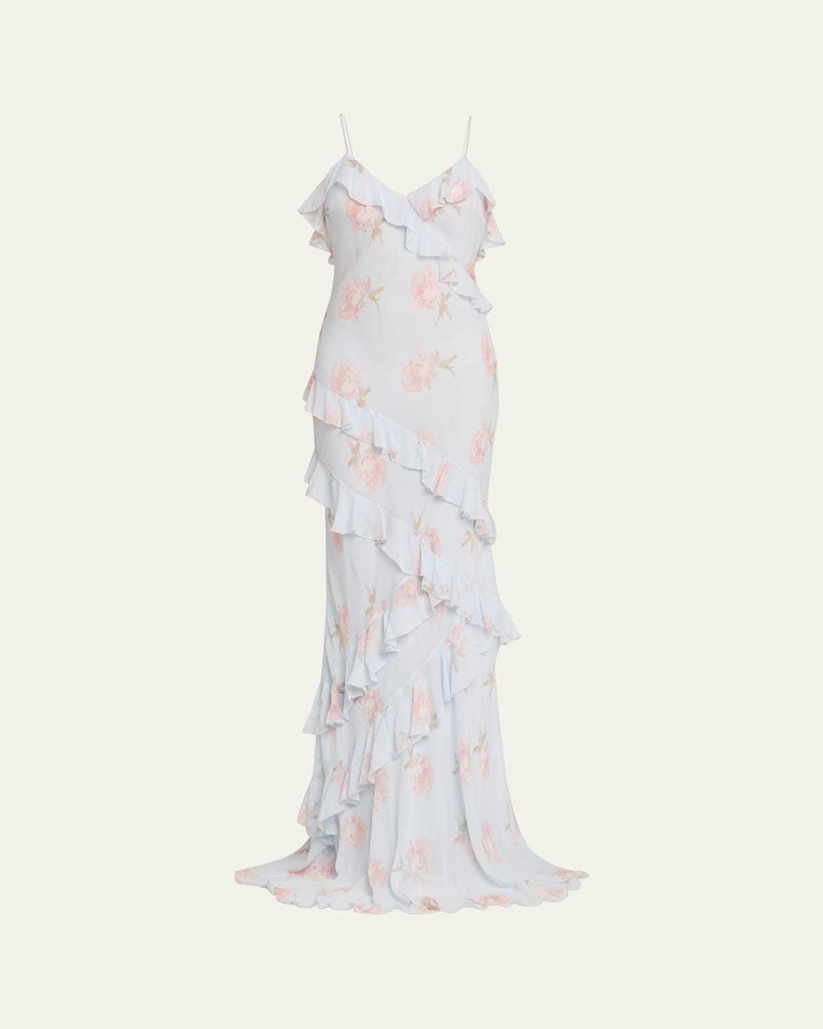 Rialto Asymmetric Ruffle Maxi Dress | Bergdorf Goodman