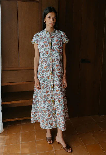Valeria Botanical Midi Dress | Mi Golondrina