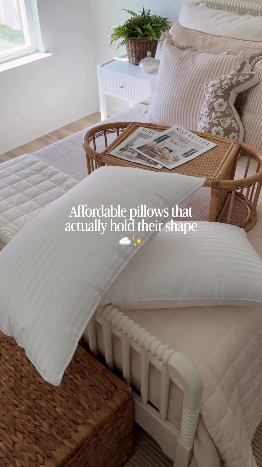 The pillows are soft but not too soft they actually hold there shape and come in a 2 pack currently on sale for $30! 

#LTKHome #LTKmomlife #LTKOver40