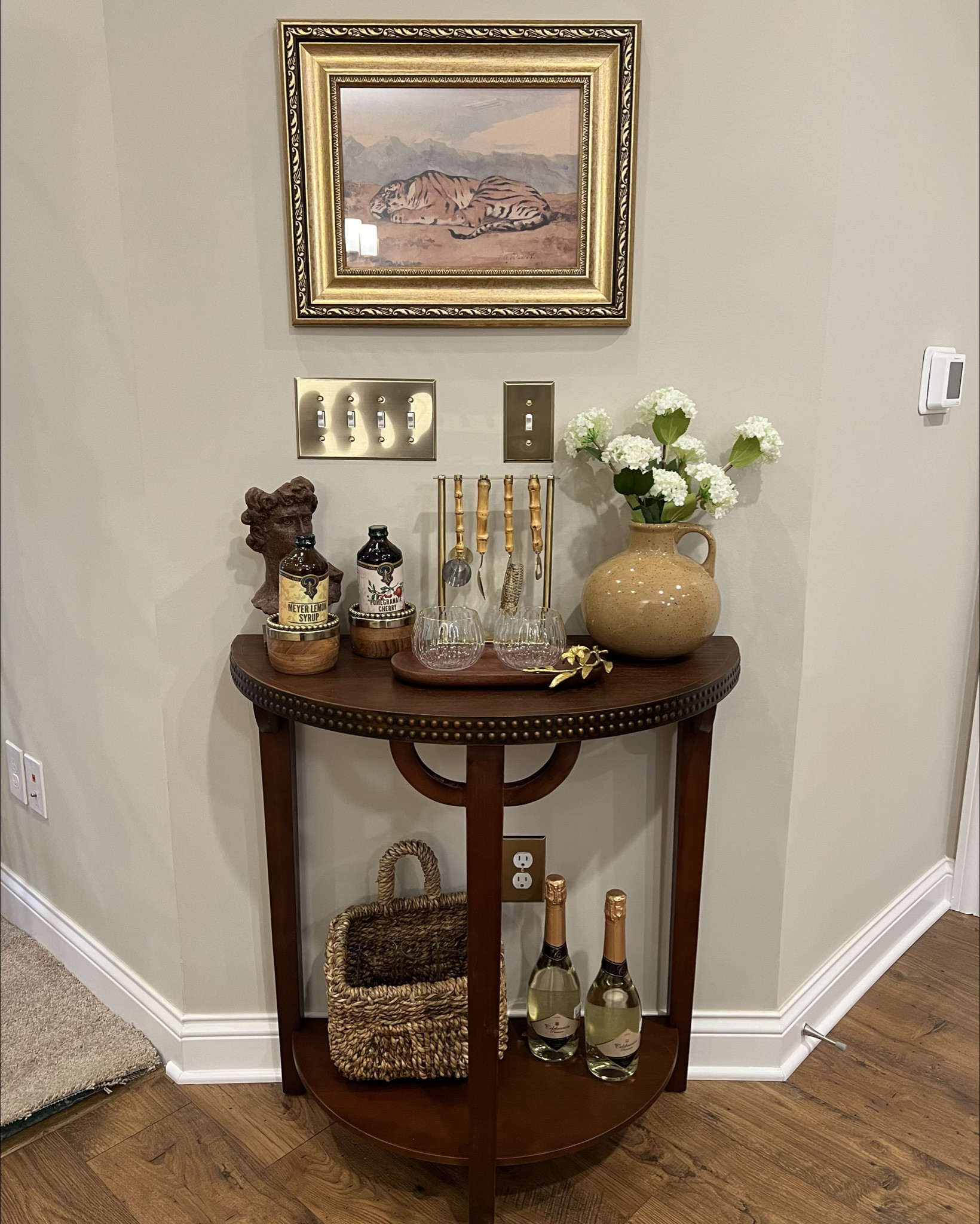 Adding a few finishing touches to this mocktail station! Perfect for the upcoming holidays, score these inexpensive switch plate covers and accessories to create your own station!✨

#LTKHome #LTKSaleAlert #LTKHoliday