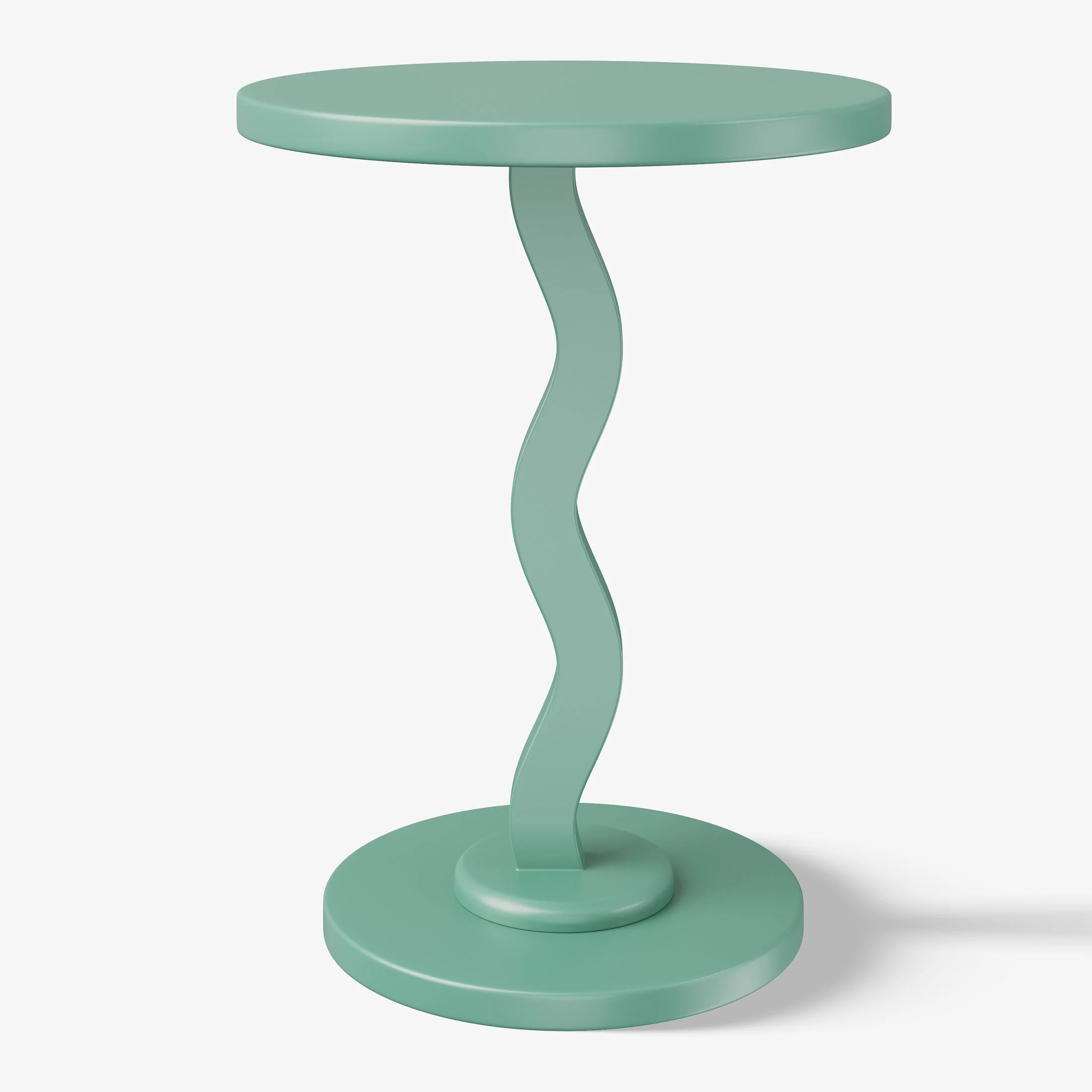 Mainstays Kids Wood Wavy Nightstand Side Table, Frosty Spruce - Walmart.com | Walmart (US)